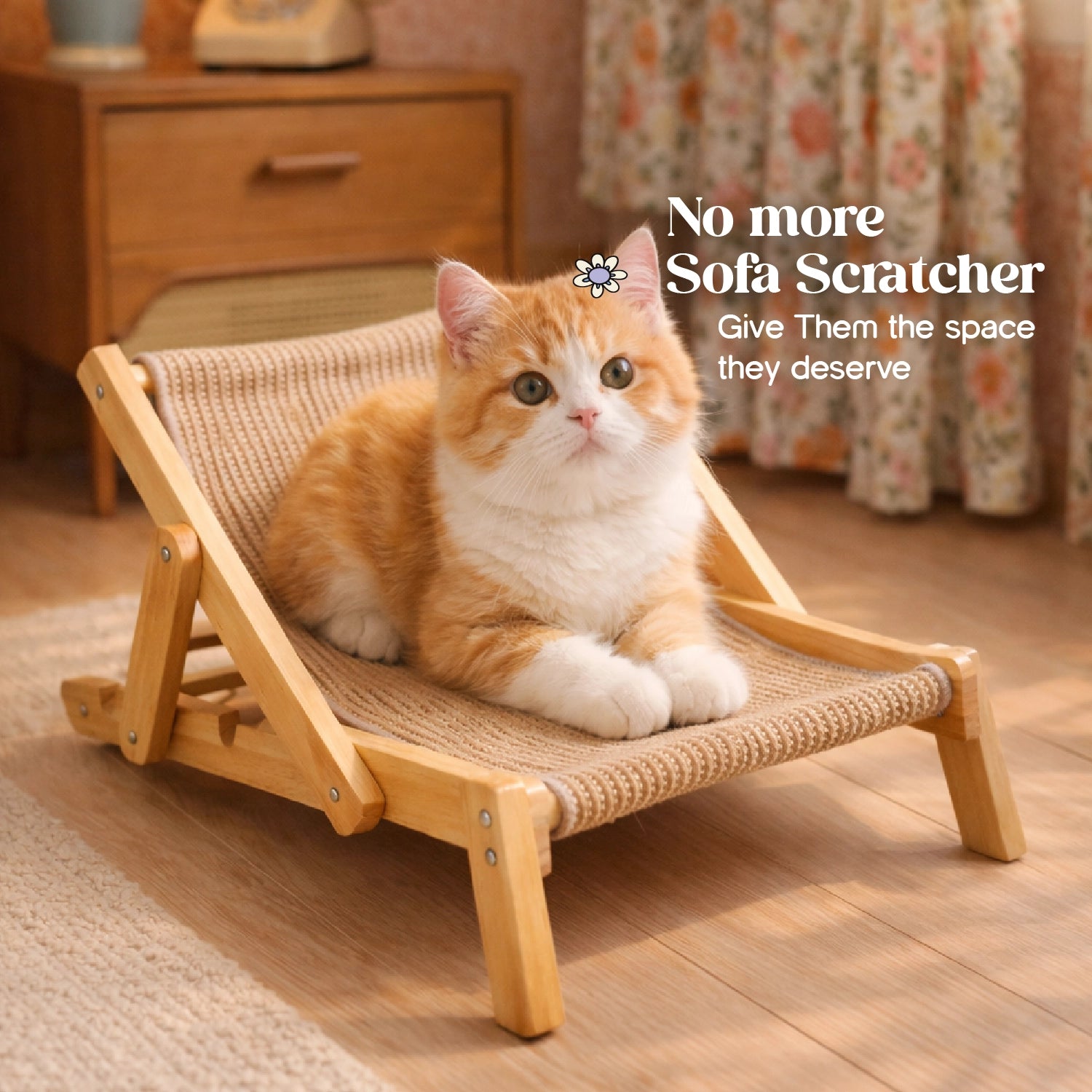 Scratch Baithak – Cat Scratcher & Relax Bed for Play & Comfort
