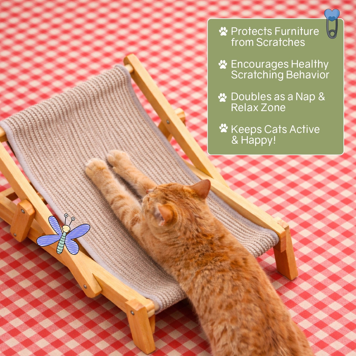Scratch Baithak – Cat Scratcher & Relax Bed for Play & Comfort